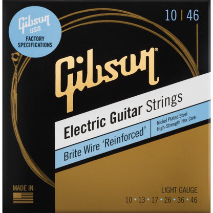 gibson electric guitar strings light gibson brite wire reinforced electric guitar strings      