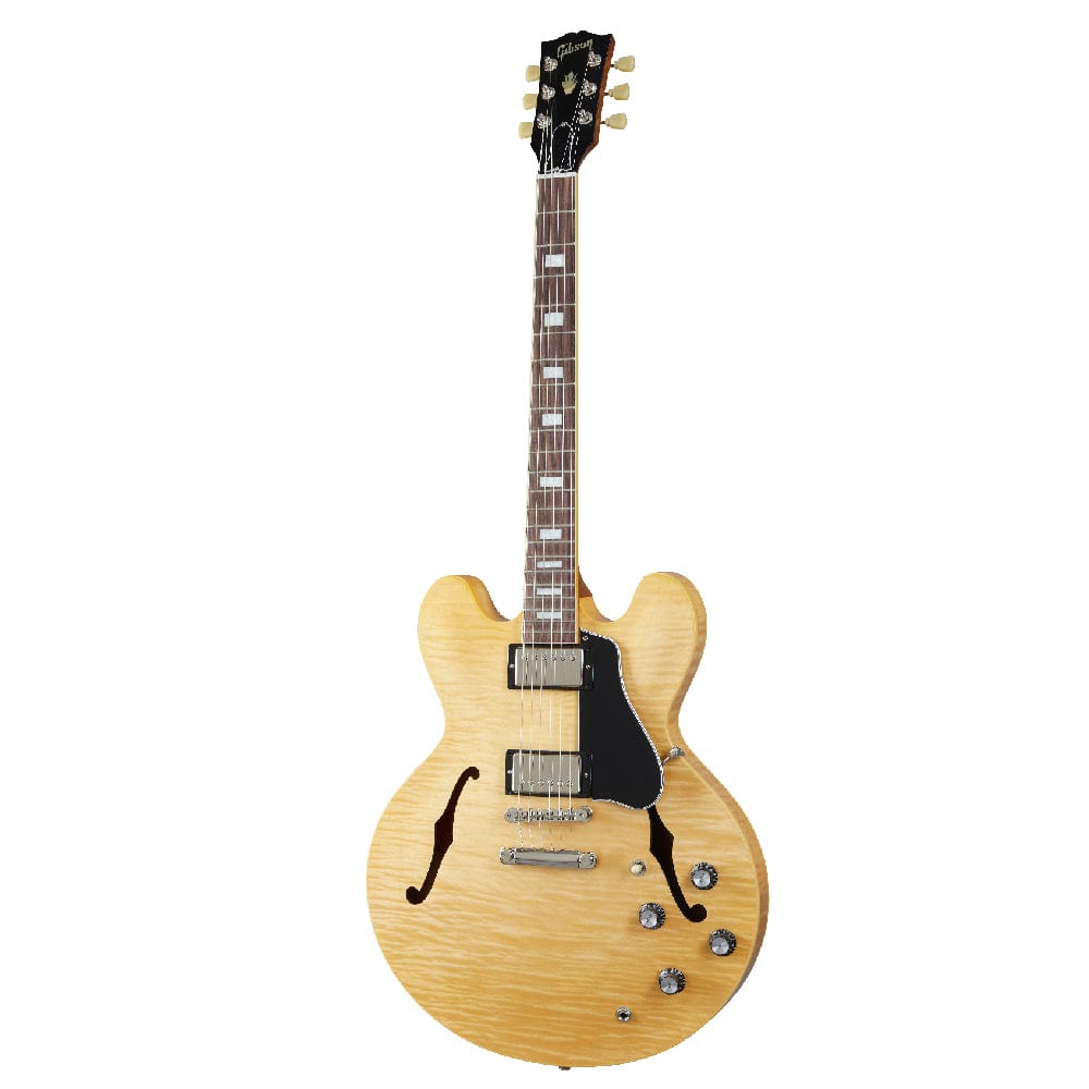 gibson electric guitars antique natural gibson es-335 figured 6 string hollowbody electric guitar   #color_antique-natural