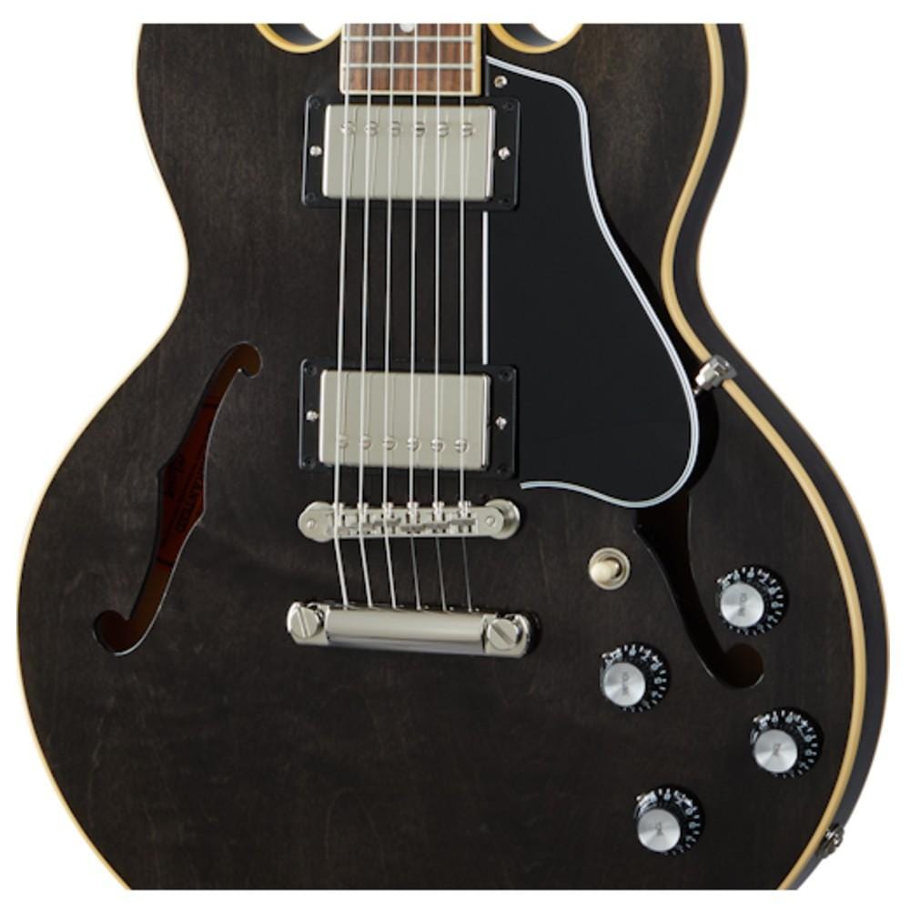 gibson electric guitars gibson es-339 gloss nitrocellulose lacquer 6-strings electric guitar    #color_trans-ebony