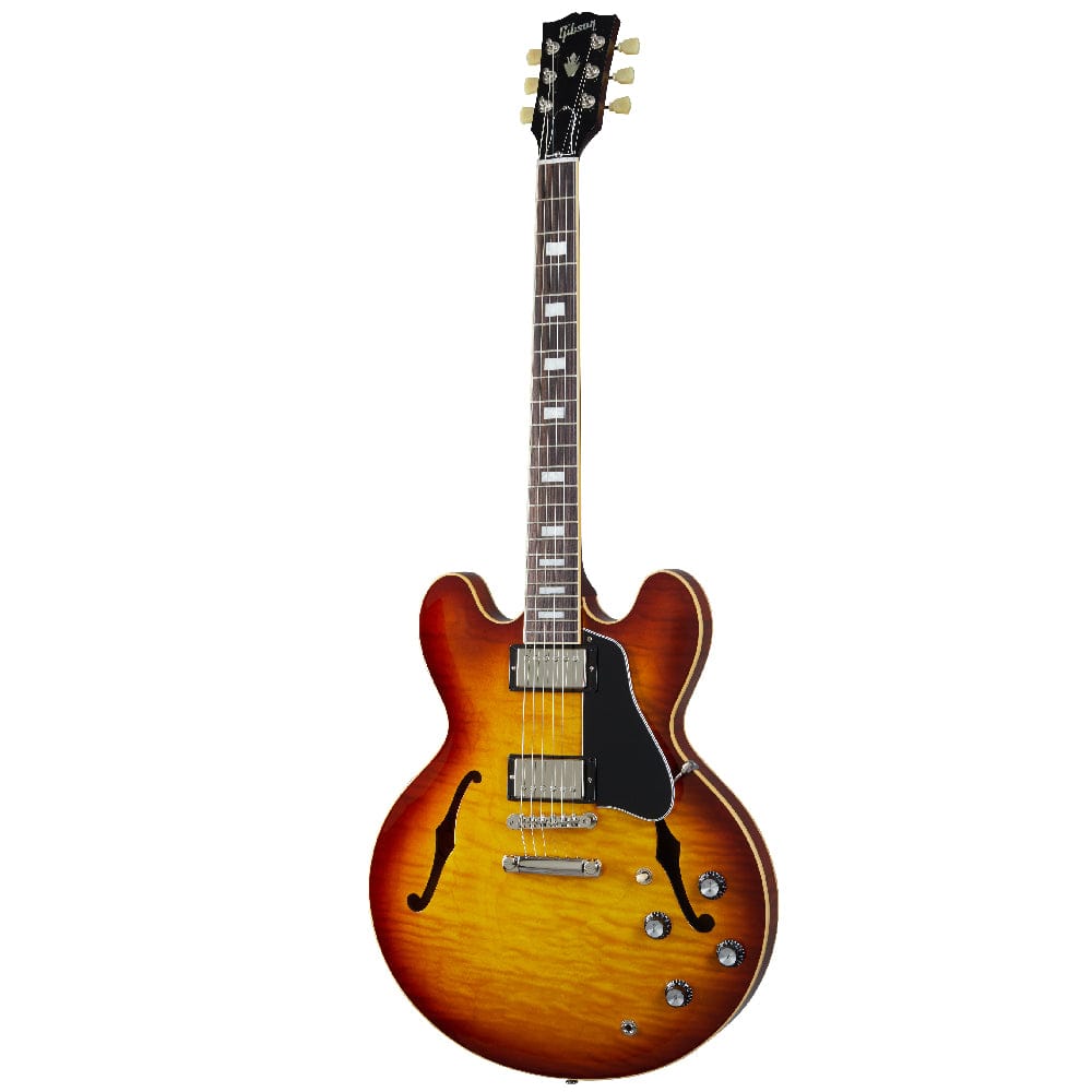 gibson electric guitars iced tea gibson es-335 figured 6 string hollowbody electric guitar   #color_iced-tea