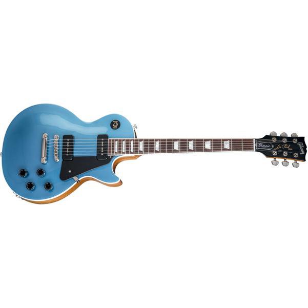 gibson electric guitars pelham blue gibson les paul classic 2018 6-string electric guitar - rosewood fretboard   