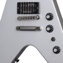 Gibson Electric Guitars Silver Metalic Gibson Dave Mustaine Flying V EXP 6 String Electric Guitar