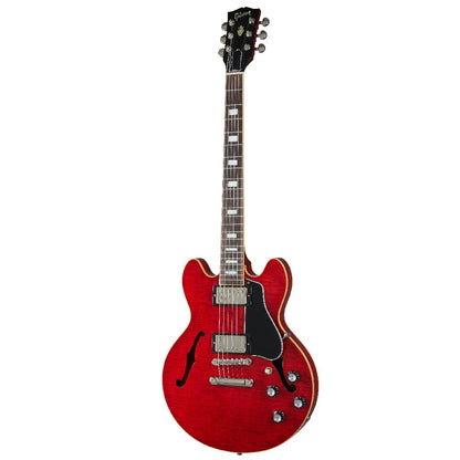 gibson electric guitars sixties cherry gibson es-339 figured 6 string hollowbody electric guitar   