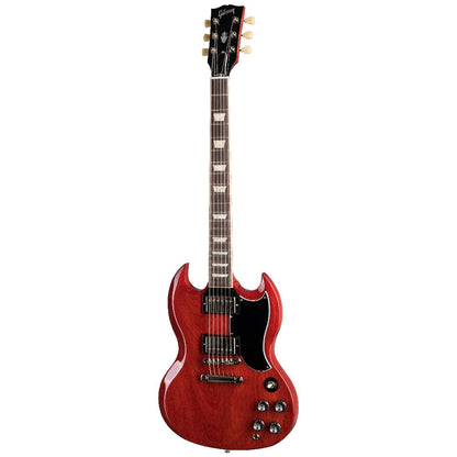 gibson electric guitars vintage cherry gibson sg standard 61 stop bar 6 string electric guitar   