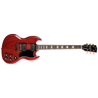 gibson electric guitars vintage cherry gibson sg standard 61 stop bar 6 string electric guitar   