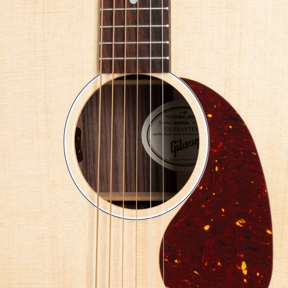 gibson electro acoustic guitars gibson j-45 studio rosewood electro acoustic guitar   #color_satin-natural