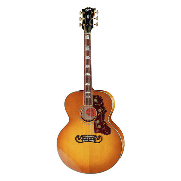 gibson electro acoustic guitars gibson sj-200 special dreadnought electro acoustic guitar - heritage cherry sunburst