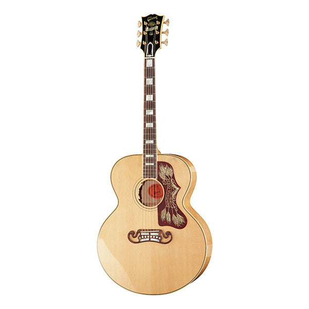 gibson electro acoustic guitars gibson sj200 montana gold birdeye dreadnought electro acoustic guitar - natural nitrocellulose
