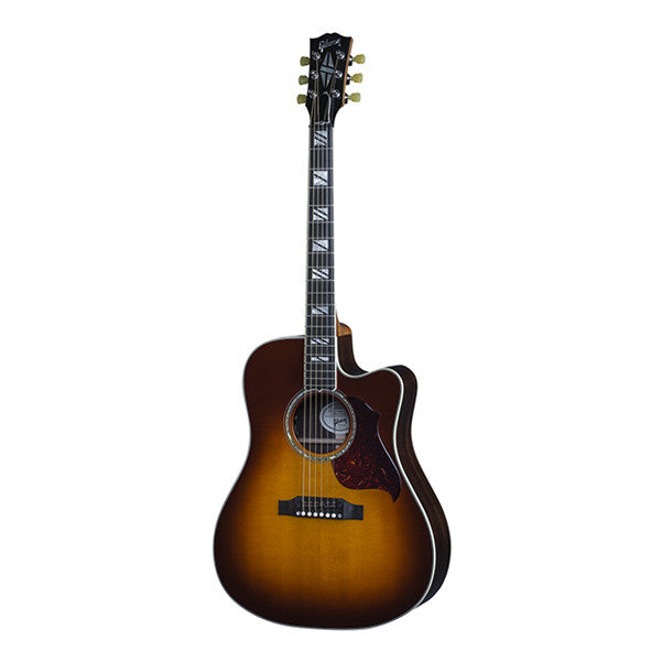 gibson electro acoustic guitars gibson songwriter progressive dreadnought cutaway electro acoustic guitar - autumn burst