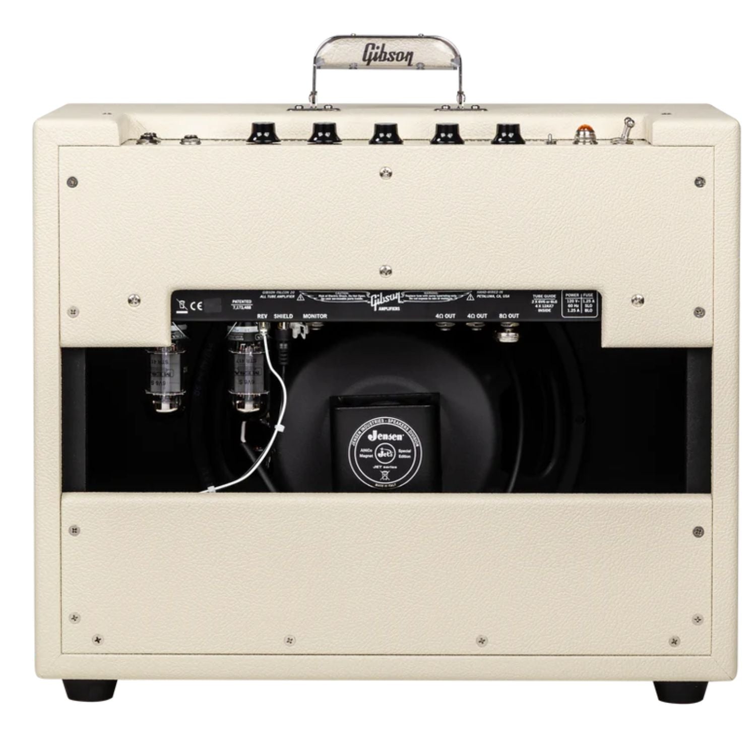 Gibson Guitar Combo Amplifiers Cream Bronco Vinyl with Oxblood Grille Gibson FA20X Falcon 20 1x12 Combo Guitar Amplifier 