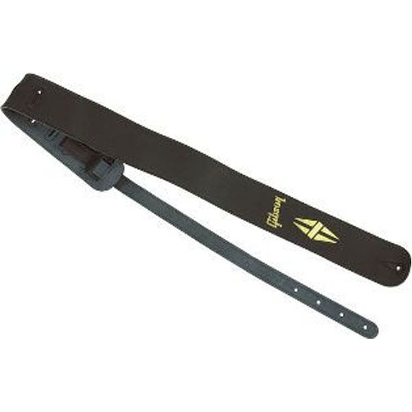 gibson guitar straps gibson asgg-gl10 black beauty leather guitar strap