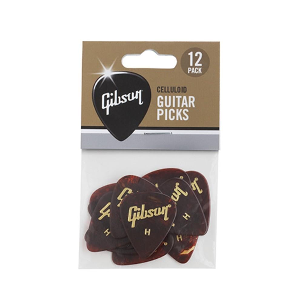 gibson picks gibson aprt12-74 tortoise guitar picks- pack of 12    