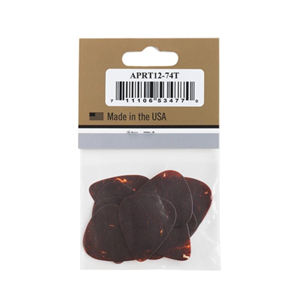 gibson picks gibson aprt12-74 tortoise guitar picks- pack of 12    #size_thin