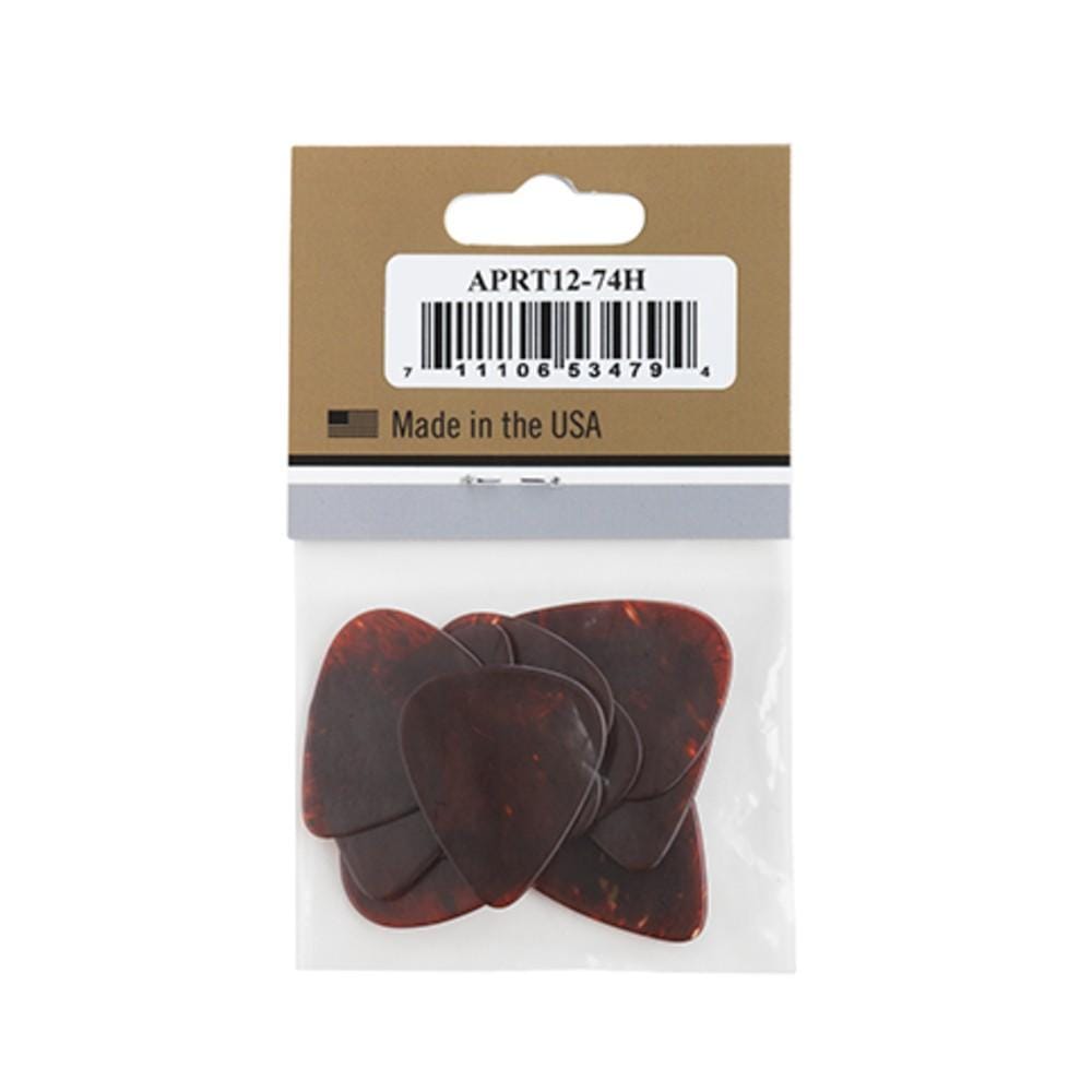 gibson picks gibson aprt12-74 tortoise guitar picks- pack of 12    