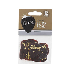 Gibson Picks Gibson APRT12-74 Tortoise Guitar Picks- Pack of 12
