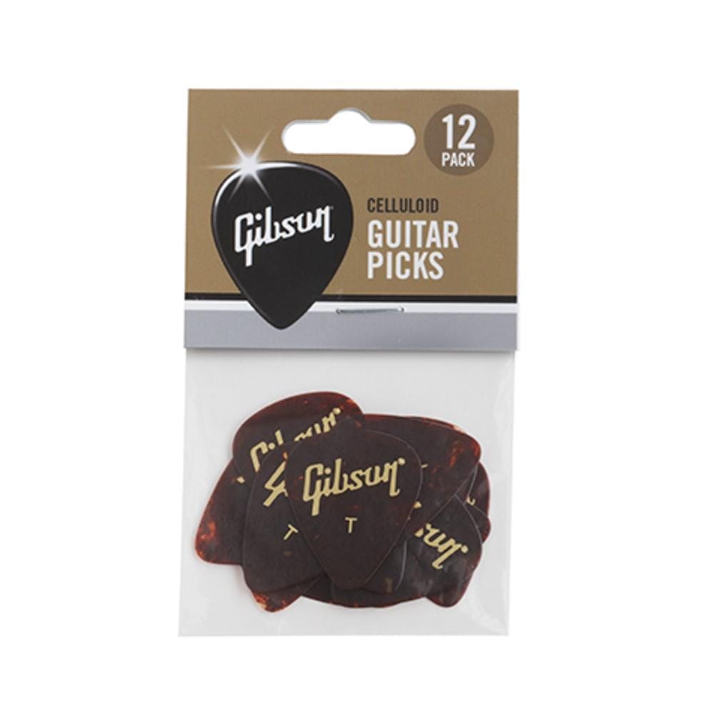 gibson picks gibson aprt12-74 tortoise guitar picks- pack of 12    #size_thin