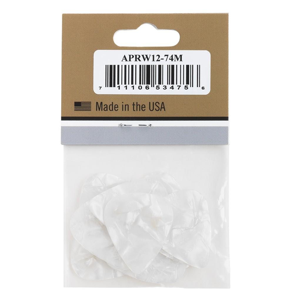 gibson picks gibson aprw12-74 white pearloid picks- pack of 12    #size_medium