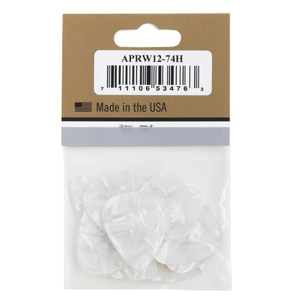 gibson picks gibson aprw12-74 white pearloid picks- pack of 12    