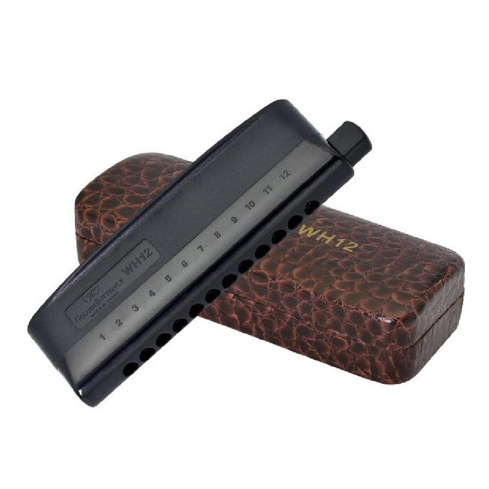 Golden Butterfly Harmonicas Golden Butterfly WH 12  Key C 12 Hole Chromatic Harmonica
