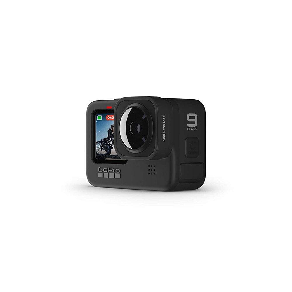 gopro action camera accessories black gopro hero9 max lens mod - black   