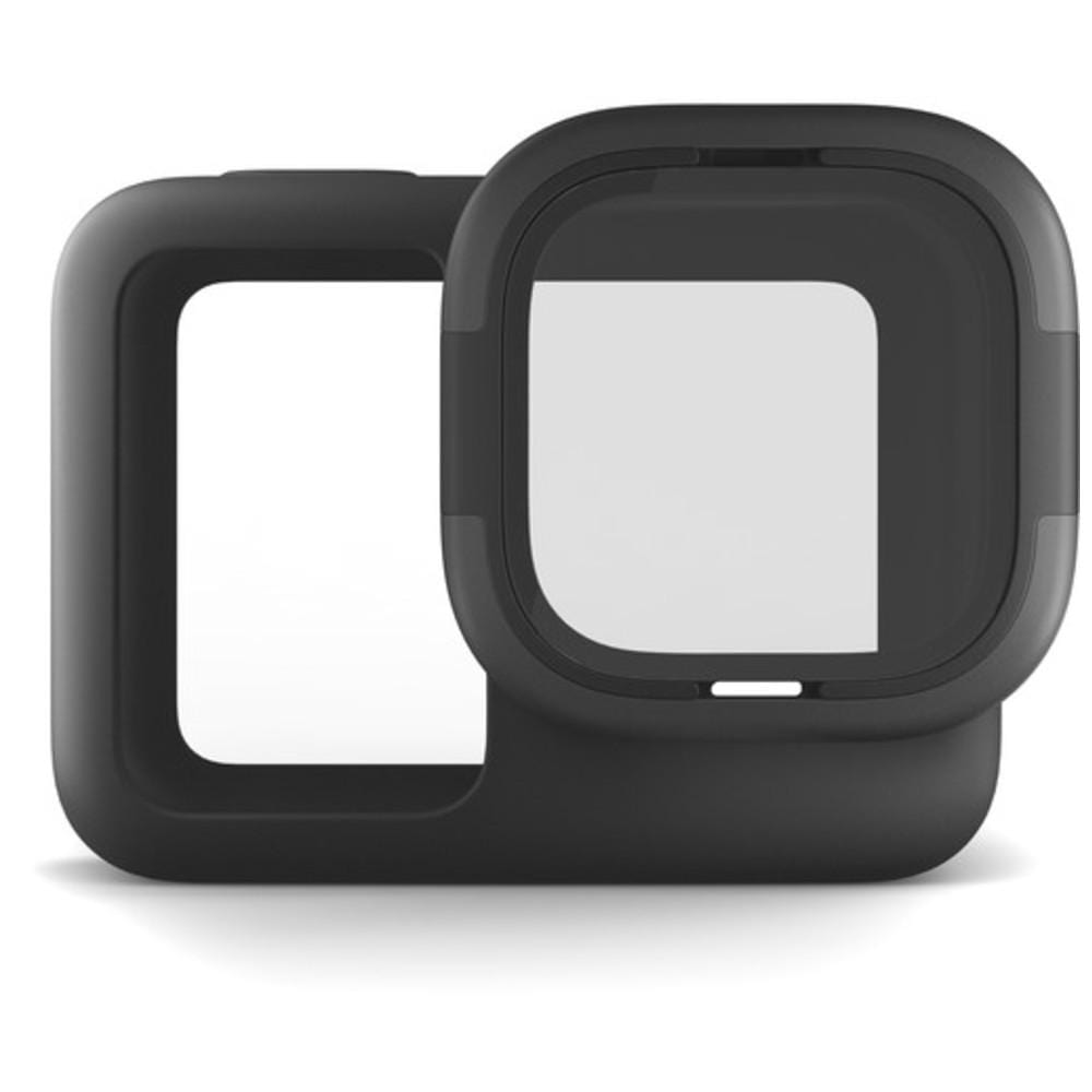 gopro action camera accessories gopro ajfrc 001 rollcage protective sleeve + replaceable lens for hero8 black