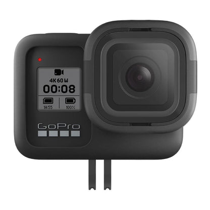 gopro action camera accessories gopro ajfrc 001 rollcage protective sleeve + replaceable lens for hero8 black