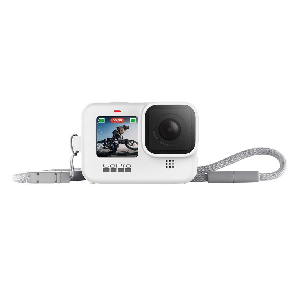 gopro action camera accessories gopro camera sleeve and lanyard for hero9 black    #color_white