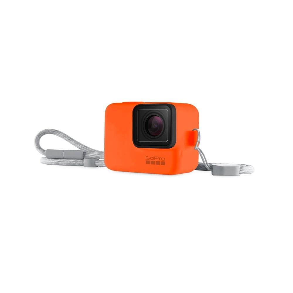 gopro action camera accessories orange gopro sleeve plus lanyard for hero7    
