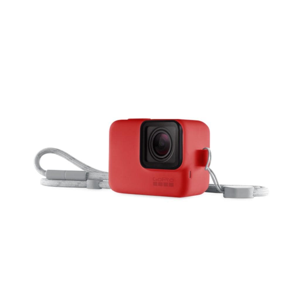 gopro action camera accessories red gopro sleeve plus lanyard for hero7    #color_red