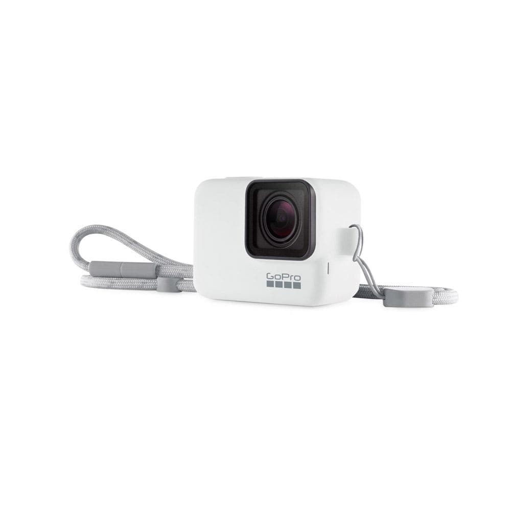 gopro action camera accessories white gopro silicone sleeve & lanyard    #color_white