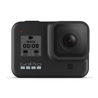 Gopro Action Cameras Black GoPro Hero 8 Hypersmooth Streamlined 4k Action Camera With Extra Battery and Charger-  Black with 2 Year Warranty