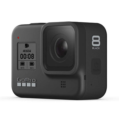 gopro action cameras black gopro hero 8 hypersmooth streamlined 4k action camera with shorty- black with 2 year warranty   