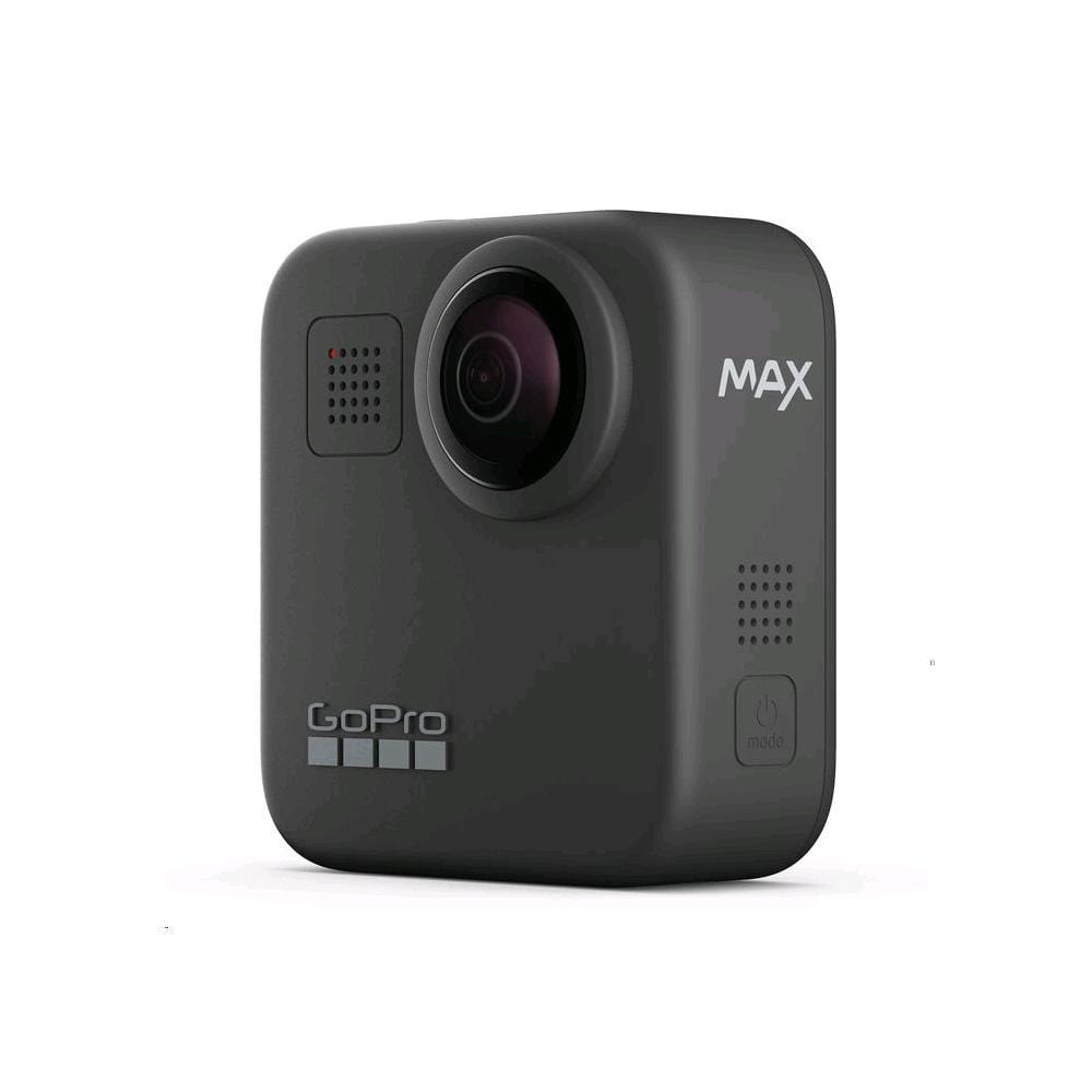 gopro action cameras black gopro max 360 dual lens action camera with battery- black - 2 year warranty   