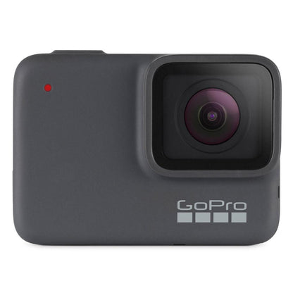 gopro action cameras gopro hero7 silver 10mp rugged waterproof stabilized 4k action camera with 2 year warranty