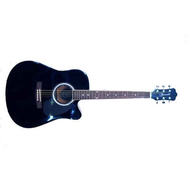 Granada Acoustic Guitars Black Granada PRLD-18C-F Acoustic Guitar Dreadnought