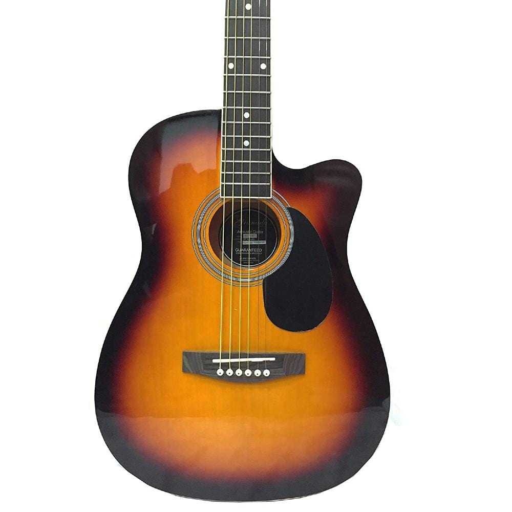 granada acoustic guitars granada prs-1-fc 6 strings medium cutaway acoustic guitar      #color_vintage-sunburst