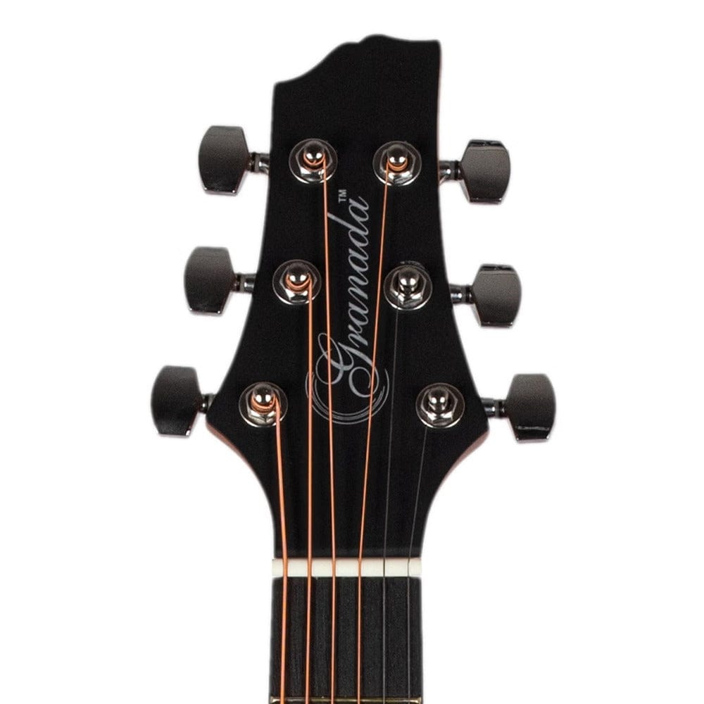 granada acoustic guitars natural matt granada gl130-c 6 string cutaway acoustic guitar   