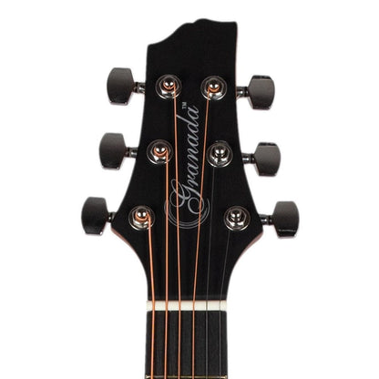 granada acoustic guitars natural matt granada gl130-c 6 string cutaway acoustic guitar   