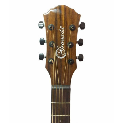 granada electro acoustic guitars granada ga-100ceq electro acoustic guitar - natural