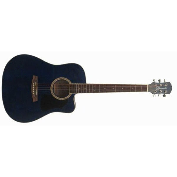 granada electro acoustic guitars granada prld-18ceq dreadnought cutaway electro  acoustic guitar