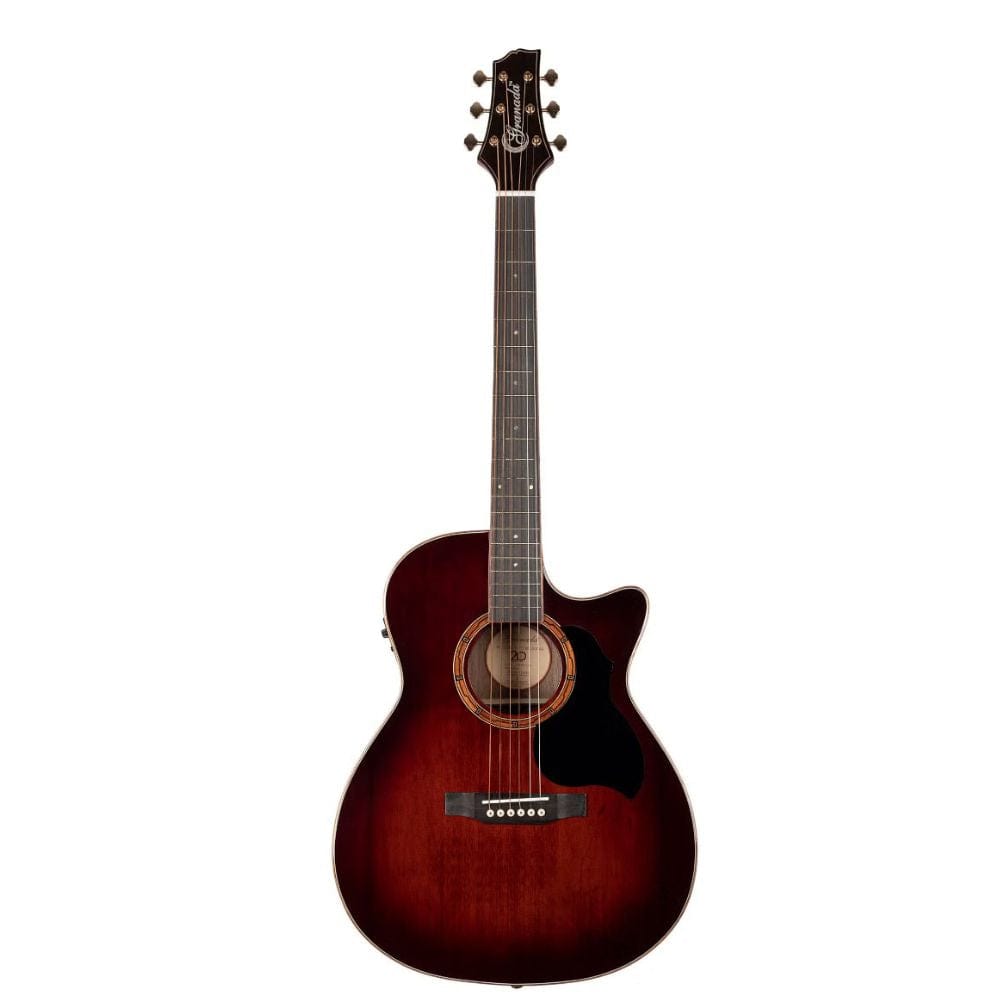 granada electro acoustic guitars natural gloss granada  gs350a-ceq 6 string electro acoustic guitar with fishman pickup - natural gloss   