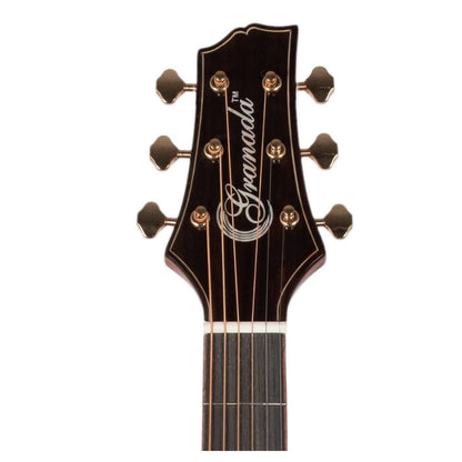granada electro acoustic guitars natural gloss granada  gs350a-ceq 6 string electro acoustic guitar with fishman pickup - natural gloss   