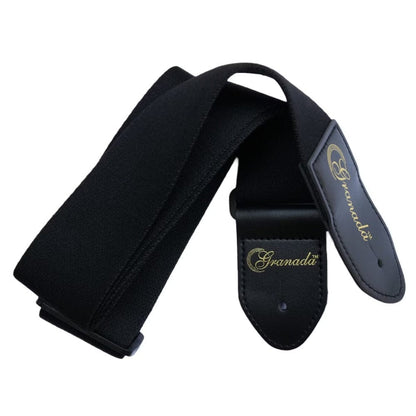 granada guitar straps black granada gs04 guitar strap - black   
