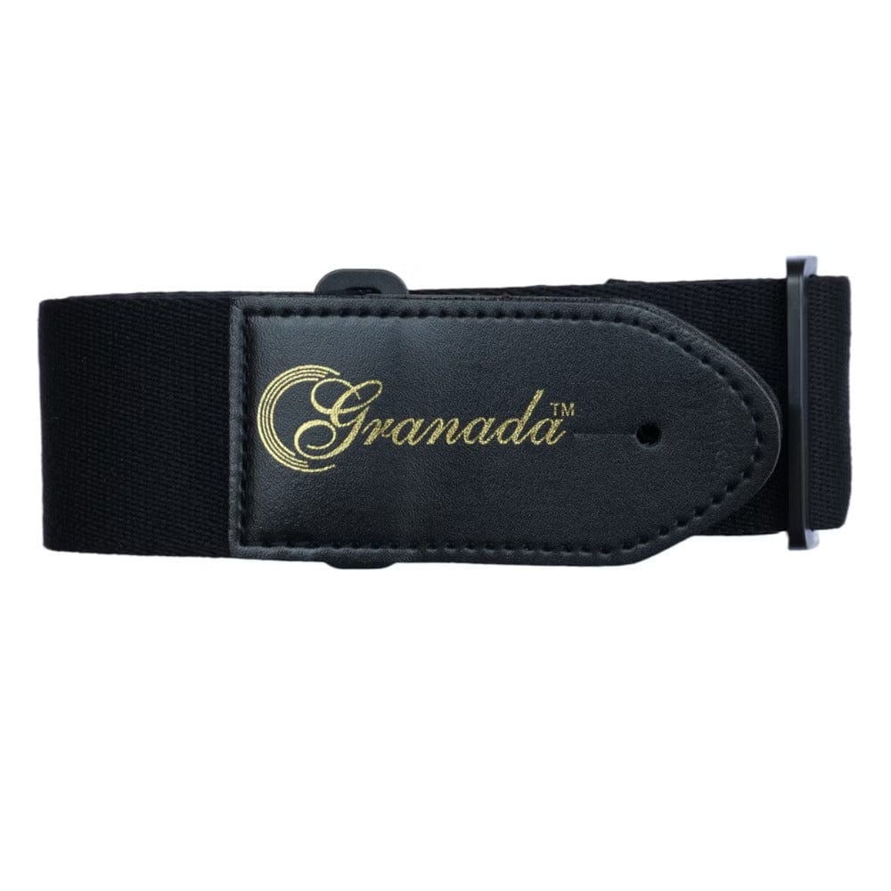 granada guitar straps black granada gs04 guitar strap - black   
