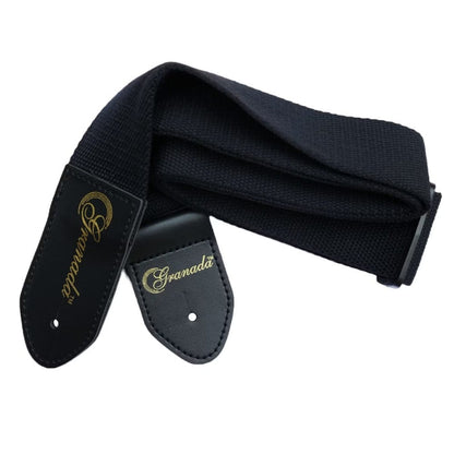 granada guitar straps black granada gs05 guitar strap - black   