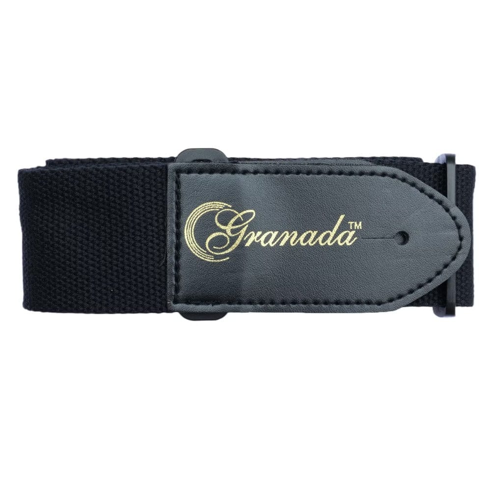 granada guitar straps black granada gs05 guitar strap - black   