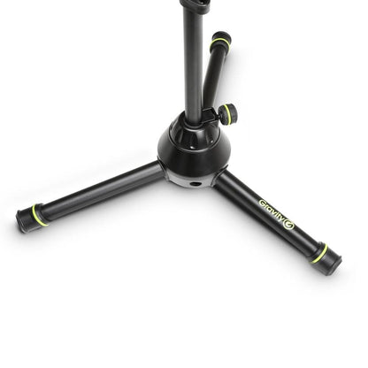gravity microphone stands gravity ms3122hdb short heavy duty microphone stand with folding tripod base