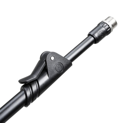 gravity microphone stands gravity ms3122hdb short heavy duty microphone stand with folding tripod base