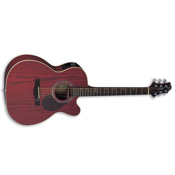 greg bennett electro acoustic guitars greg bennett om-4ce cutaway acoustic electric guitar orchestra model - trans red