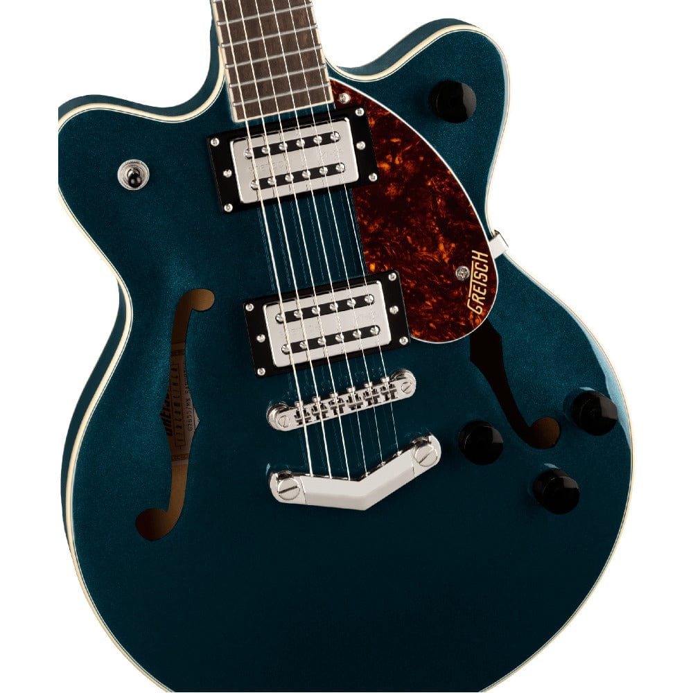 gretsch electric guitars gretsch g2655 streamliner centar block jr double-cut with v-stoptail 6 string electric guitar   #color_midnight-sapphire